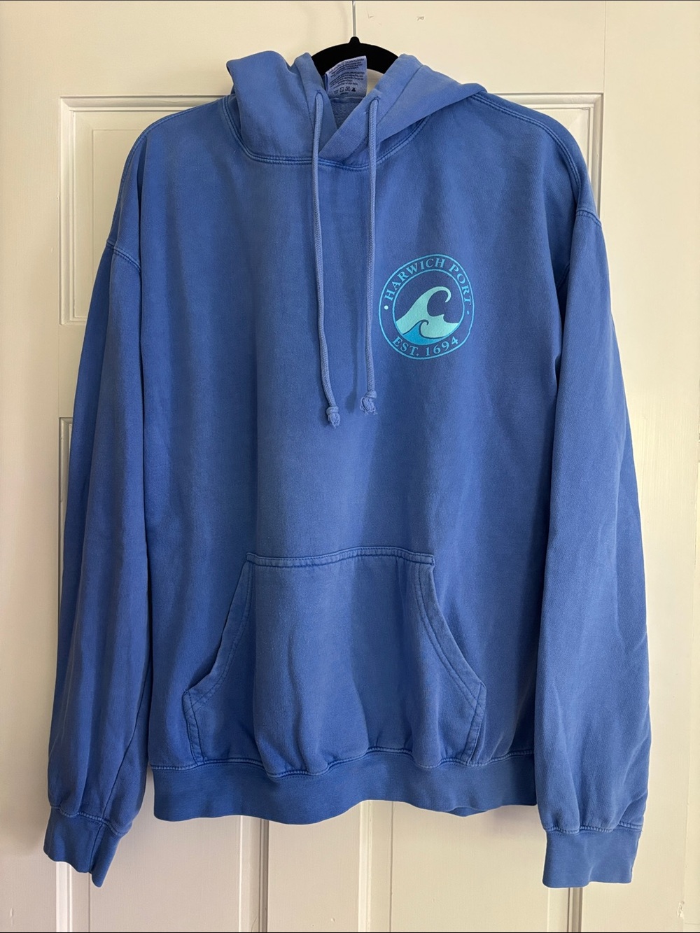 Soft as a grape Harwich Port Blue Logo Hoodie